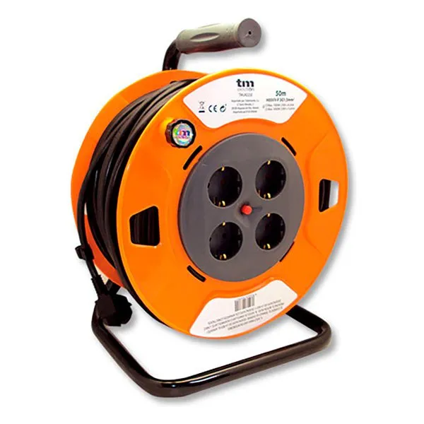 Tm Electron Tmuad225 4 Outlets 25 M Kabeltrommel, Orange, One Size Tm Electron Tmuad225 4 Outlets 25 M Kabeltrommel, Orange, One Size