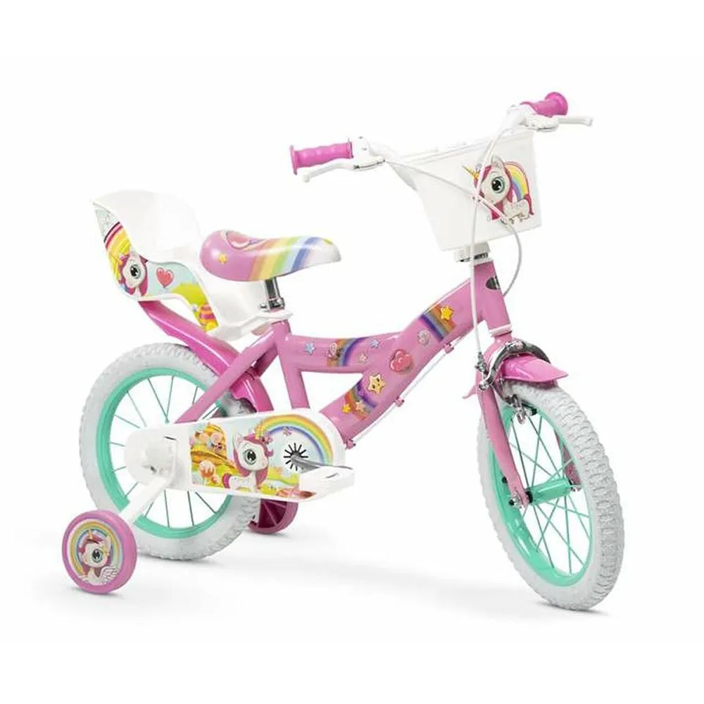 Toimsa Bikes 14´´ Unicornio Fahrrad, Multicolor, 4-5Y