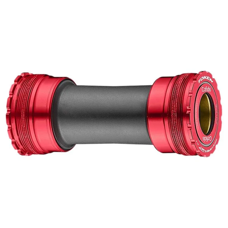 TOKEN Ninja Bb47v24 Cofidis Tbt Lagerschalen, Black / red, 47mm, 85.5-91.5mm TOKEN Ninja Bb47v24 Cofidis Tbt Lagerschalen, Black / red, 47mm, 85.5-91.5mm