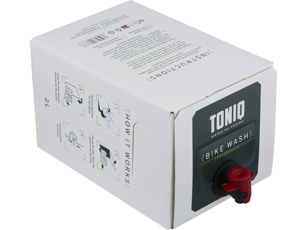 TONIQ Bike Wash Fahrradreiniger Konzentrat, Grün, Bag-in-Box, 2L TONIQ Bike Wash Fahrradreiniger Konzentrat, Grün, Bag-in-Box, 2L