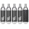Topeak 16g Threaded Co2-kartusche 5 Einheiten, Black / silver, 16g