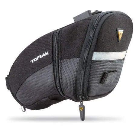 Topeak Aero Wedge Pack Quickclick V3 Satteltasche, Black, L Topeak Aero Wedge Pack Quickclick V3 Satteltasche, Black, L
