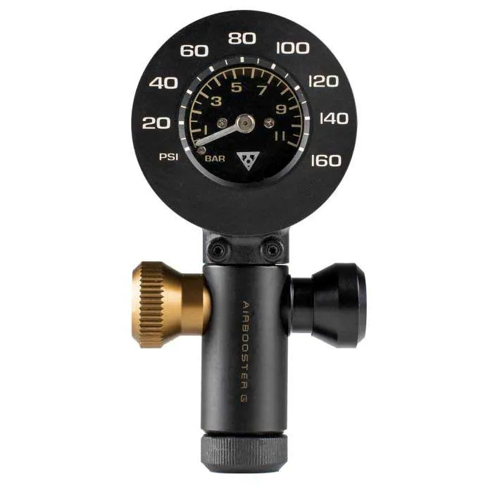 Topeak Airbooster G+ Co2-inflator, Black, One Size Topeak Airbooster G+ Co2-inflator, Black, One Size