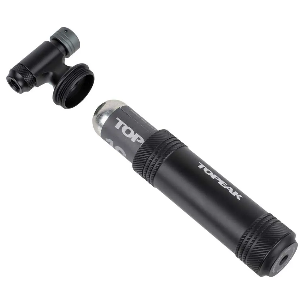 Topeak Airbooster Pro Co2-inflator, Black, One Size Topeak Airbooster Pro Co2-inflator, Black, One Size