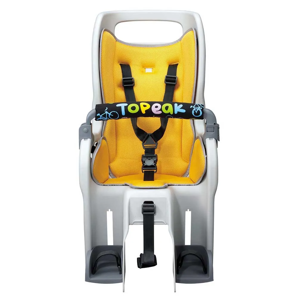 Topeak Baby Seat Ii Kindersitz Für Fahrrad Hinten, Grey / yellow, Max 22kg Topeak Baby Seat Ii Kindersitz Für Fahrrad Hinten, Grey / yellow, Max 22kg