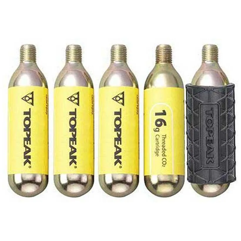 Topeak Co2-kartusche 16g 5 Einheiten, Gray, 16g Topeak Co2-kartusche 16g 5 Einheiten, Gray, 16g