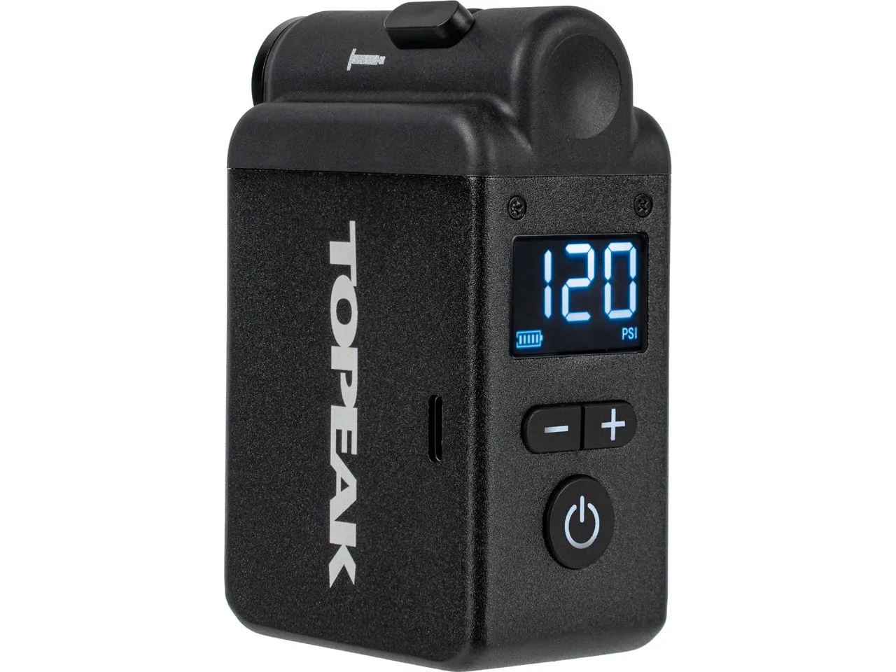 Topeak E-Booster Digital elektrische Minipumpe, Black, One Size