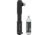 Topeak HybridRocket HP Mini Minipumpe mit CO2-Inflator, Schwarz, one_size