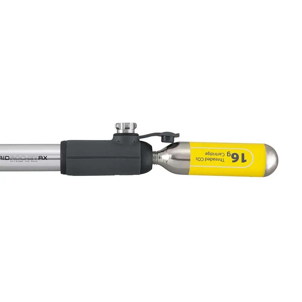 Topeak Hybridrocket Rx Mini-pumpe, Black / silver, 160psi Topeak Hybridrocket Rx Mini-pumpe, Black / silver, 160psi