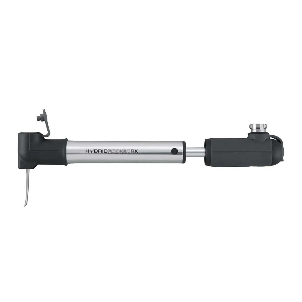 Topeak Hybridrocket Rx Mini-pumpe, Black / silver, 160psi Topeak Hybridrocket Rx Mini-pumpe, Black / silver, 160psi