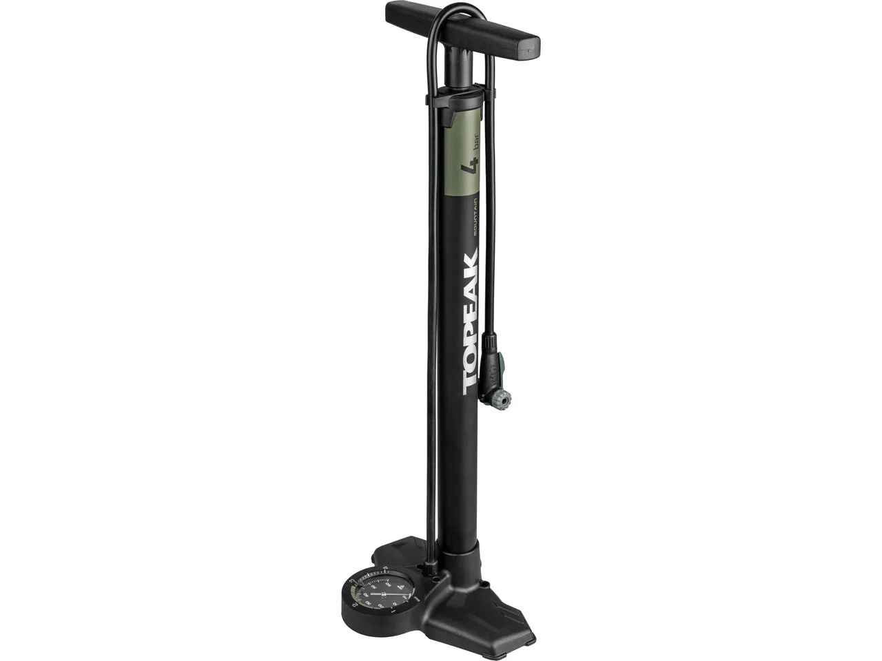 Topeak JoeBlow Mountain EX TwinHead Standpumpe, Schwarz Topeak JoeBlow Mountain EX TwinHead Standpumpe, Schwarz