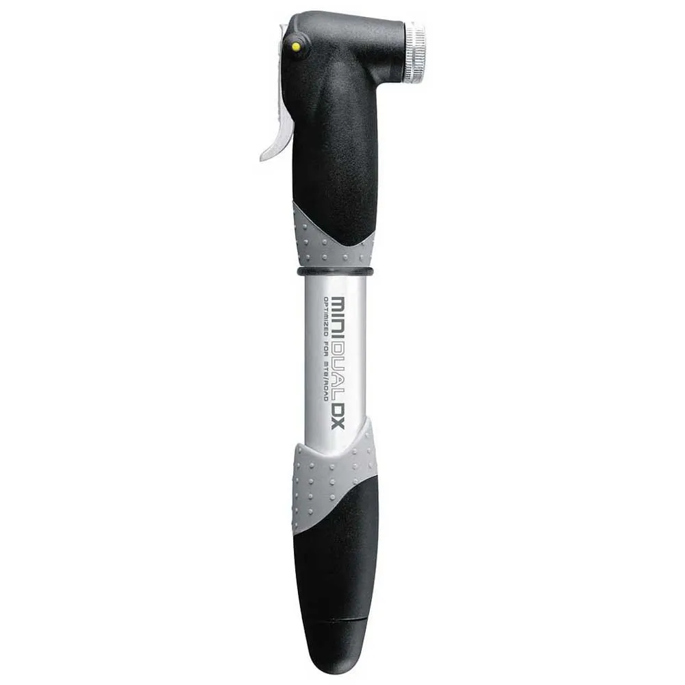 Topeak Mini Dual Dx Pumpe, Black / silver, 120psi Topeak Mini Dual Dx Pumpe, Black / silver, 120psi