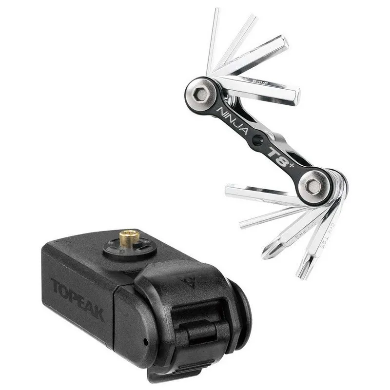 Topeak Ninja Master+ T8 Multitool, Black / silver, One Size Topeak Ninja Master+ T8 Multitool, Black / silver, One Size