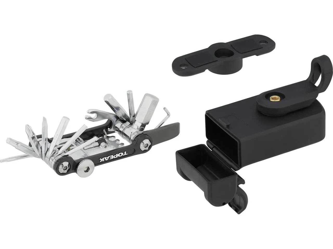 Topeak Ninja Master+ ToolBox T20 mit Mini 20 Pro Multitool, Schwarz, one_size Topeak Ninja Master+ ToolBox T20 mit Mini 20 Pro Multitool, Schwarz, one_size