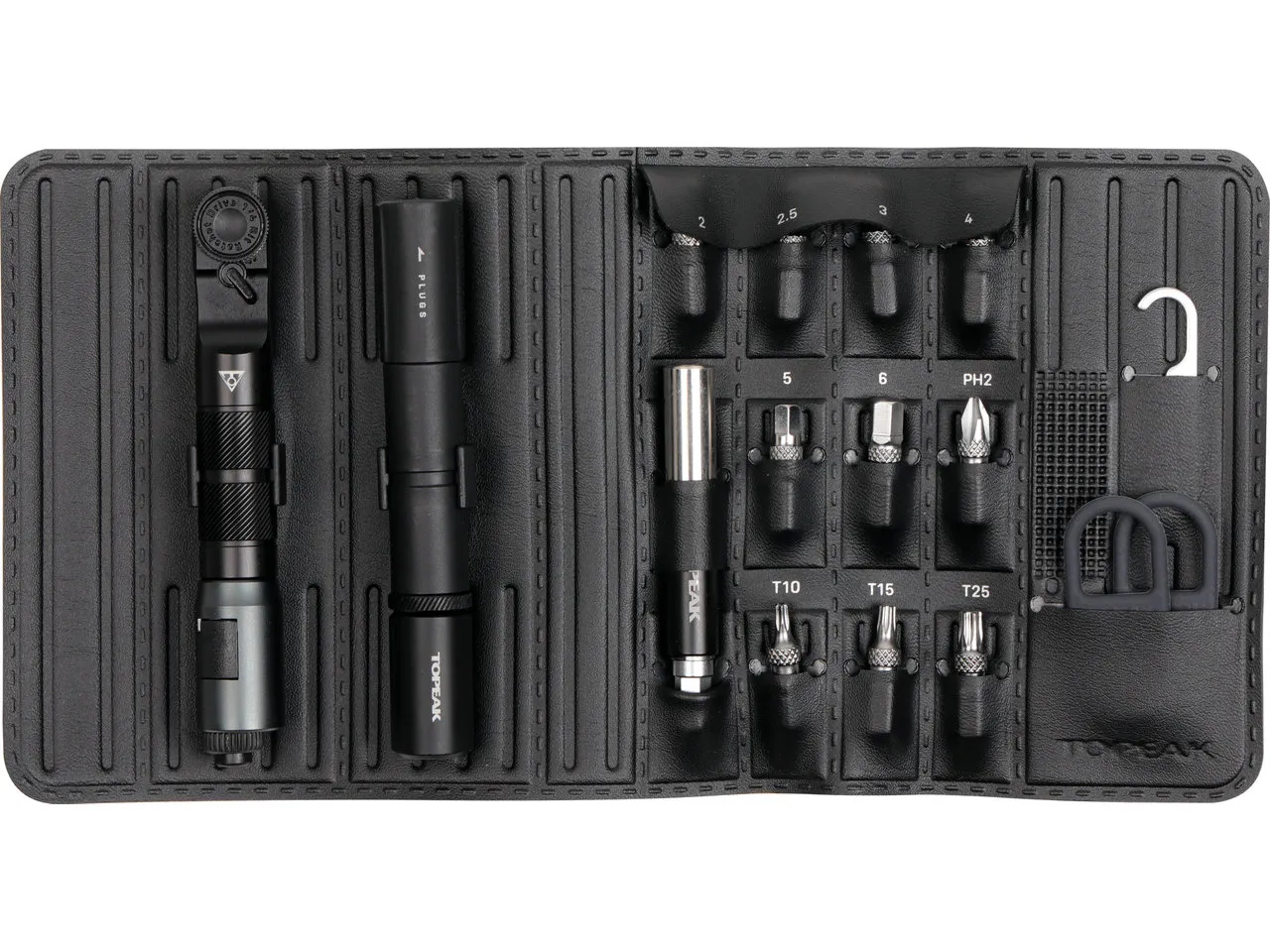 Topeak Ratchet 'n Roll Pro Werkzeugset, Schwarz