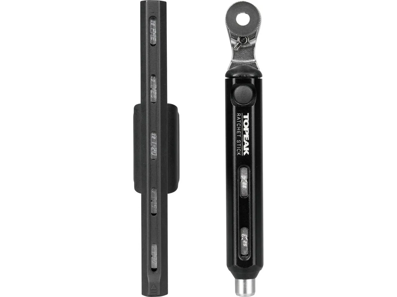 Topeak Ratchet Stick Mini-Werkzeugset, Black / chrome, One Size Topeak Ratchet Stick Mini-Werkzeugset, Black / chrome, One Size