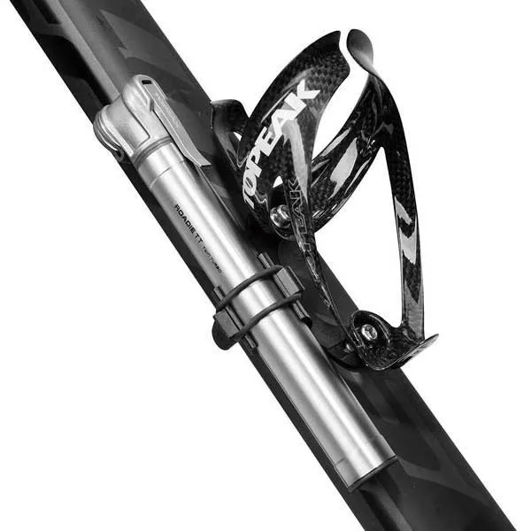 Topeak Roaide Tt Twin Turbo Mini-pumpe, Silver, 120psi Topeak Roaide Tt Twin Turbo Mini-pumpe, Silver, 120psi