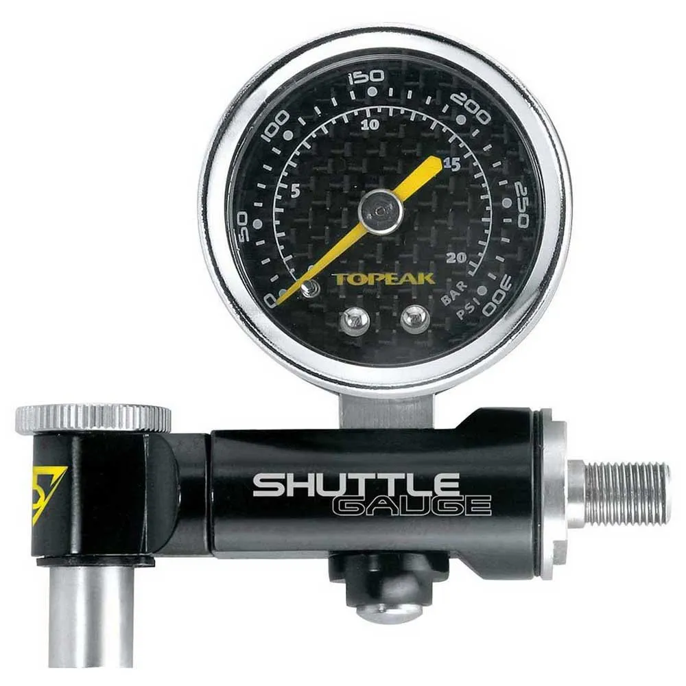 Topeak Shuttle Gauge Pumpe, Black, 300psi Topeak Shuttle Gauge Pumpe, Black, 300psi