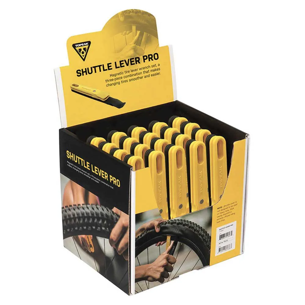 Topeak Shuttle Pro Reifenheber 20 Einheiten, Black / yellow, One Size Topeak Shuttle Pro Reifenheber 20 Einheiten, Black / yellow, One Size