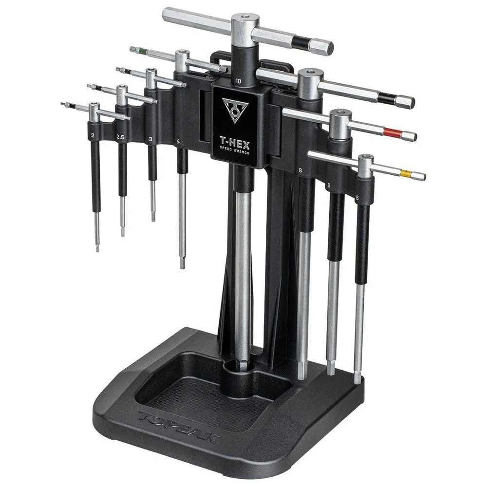 Topeak T-hex Speed Schlüsselsatz, Black / silver, One Size Topeak T-hex Speed Schlüsselsatz, Black / silver, One Size