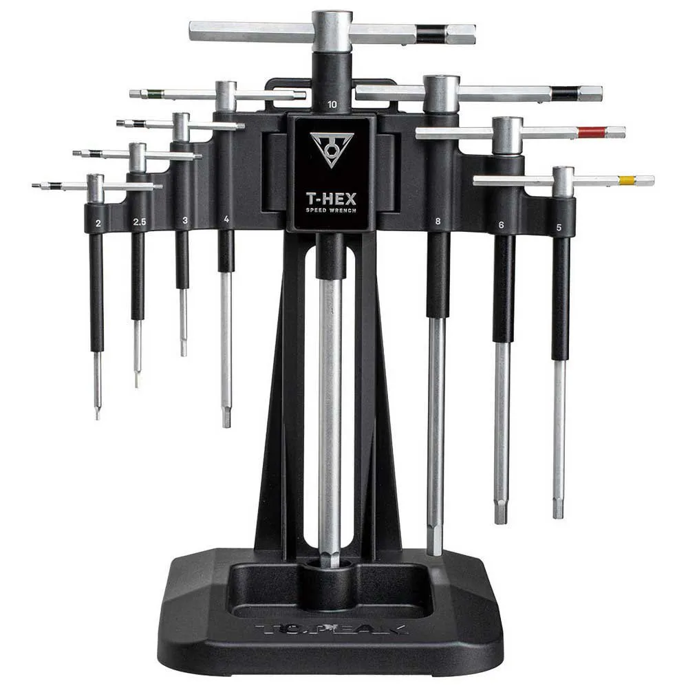 Topeak T-hex Speed Schlüsselsatz, Black / silver, One Size Topeak T-hex Speed Schlüsselsatz, Black / silver, One Size