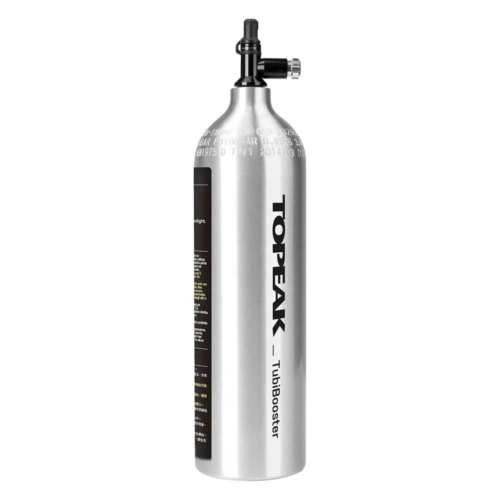 Topeak Tubibooster Pumpe, Chrome, One Size Topeak Tubibooster Pumpe, Chrome, One Size