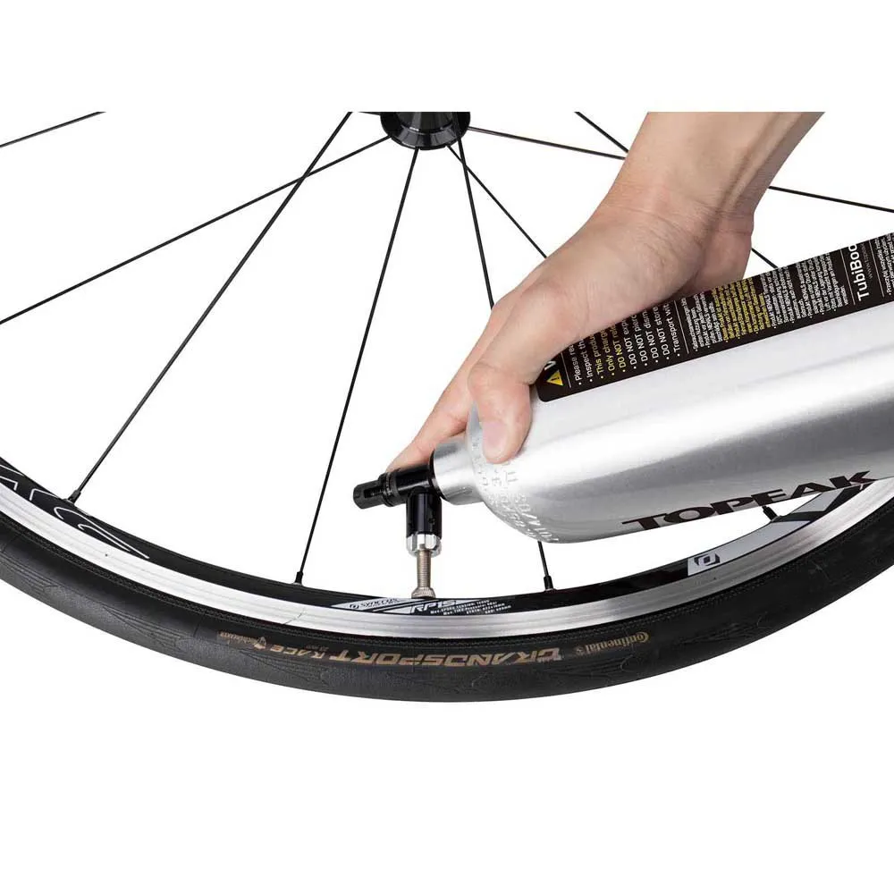 Topeak Tubibooster Pumpe, Chrome, One Size Topeak Tubibooster Pumpe, Chrome, One Size