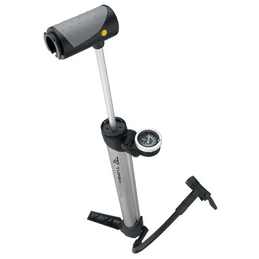 Topeak Turbo Morph G Standpumpe, Black / silver, 160psi Topeak Turbo Morph G Standpumpe, Black / silver, 160psi