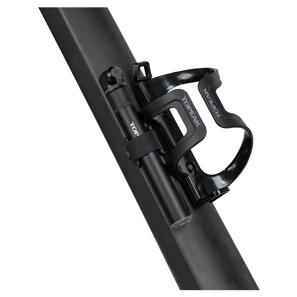 Topeak Two Timer XT 3-in-1 Minipumpe mit CO2-Inflator und Tubeless-Kit, Black, One Size