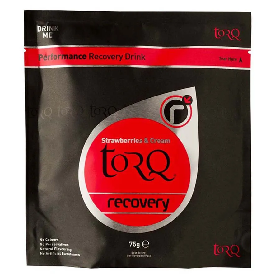 Torq Recovery Schachtel Mit Energiegelen Erdbeeren Mit Sahne 50g 10 Einheiten, Black, One Size