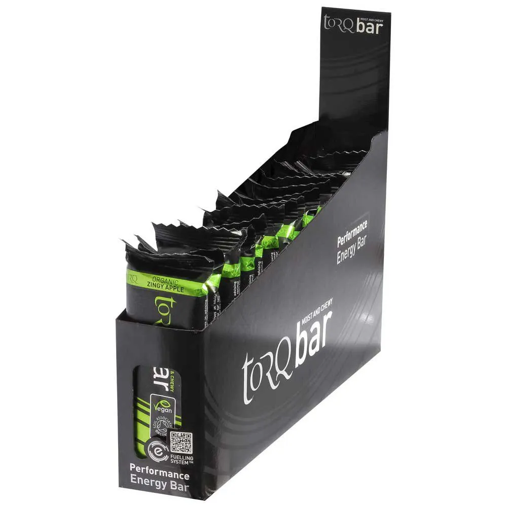 Torq Schachtel Mit Bio-energieriegeln Spritziger Apfel 45g 15 Einheiten, Black, One Size