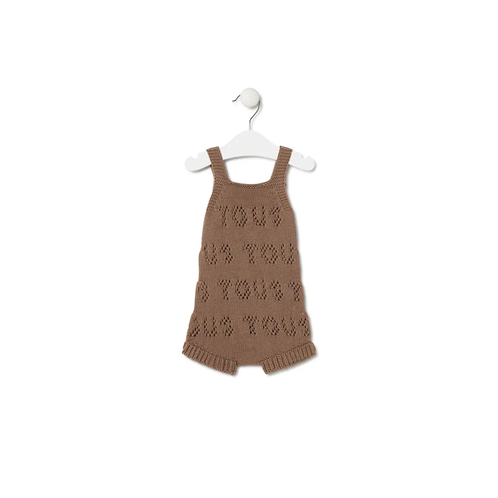 Tous Tricot Playsuit, Beige, 12MON Tous Tricot Playsuit, Beige, 12MON
