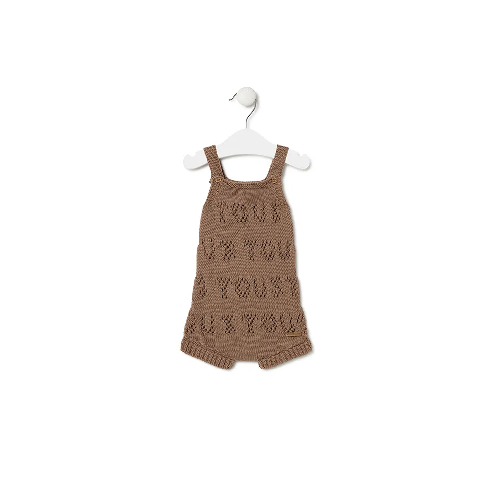 Tous Tricot Playsuit, Beige, 12MON Tous Tricot Playsuit, Beige, 12MON
