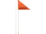 tout terrain Sicherheitsfahne für Singletrailer II, Orange, one_size