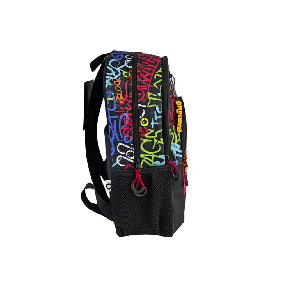 Toybags Anpassbarer Auto-rucksack Mit Zwei Fächern Für Graffiti, Multicolor Toybags Anpassbarer Auto-rucksack Mit Zwei Fächern Für Graffiti, Multicolor