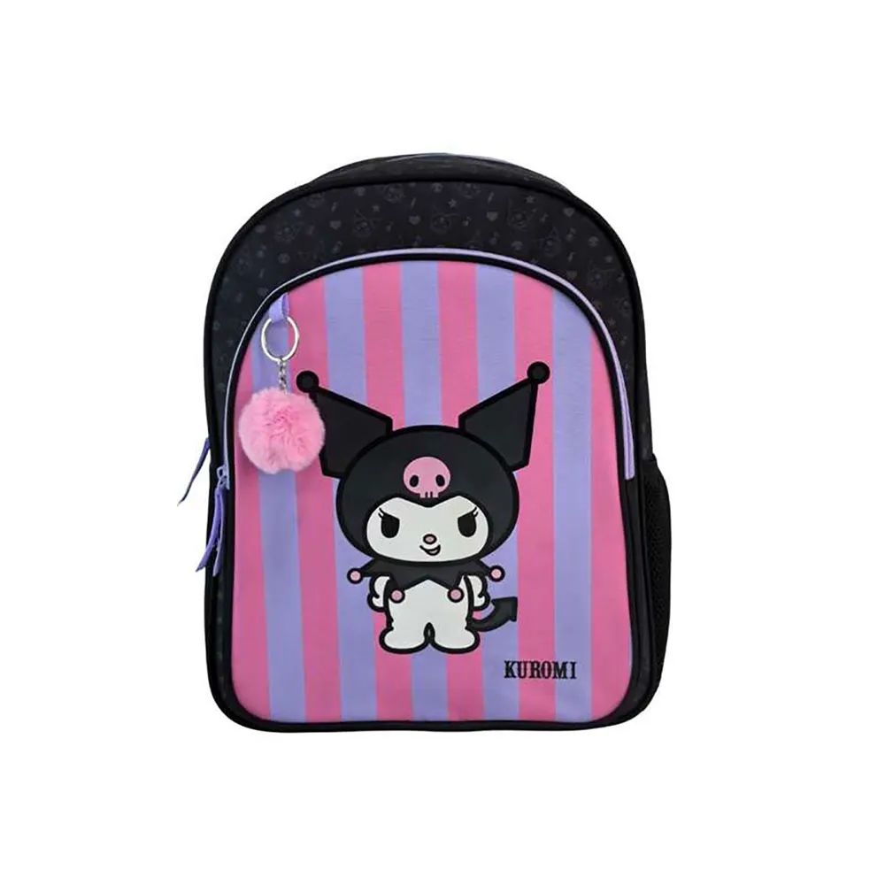 Toybags Kuromi Grundschule Doppel-fach Rucksack Trolley-fähig, Multicolor Toybags Kuromi Grundschule Doppel-fach Rucksack Trolley-fähig, Multicolor