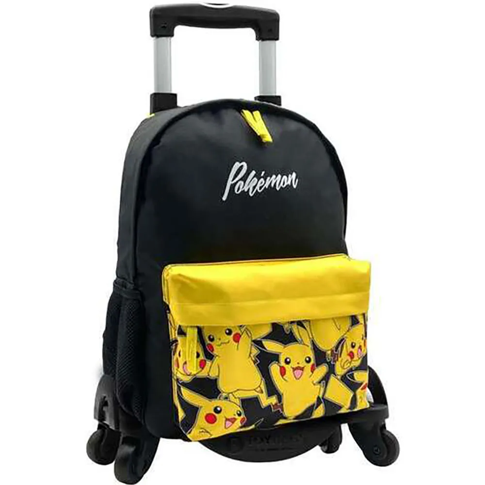 Toybags Pikachu Pokémon Anpassbarer Amerikanischer Doppelrucksack Mit Trolley 42x31x13.5 Cm, Multicolor Toybags Pikachu Pokémon Anpassbarer Amerikanischer Doppelrucksack Mit Trolley 42x31x13.5 Cm, Multicolor