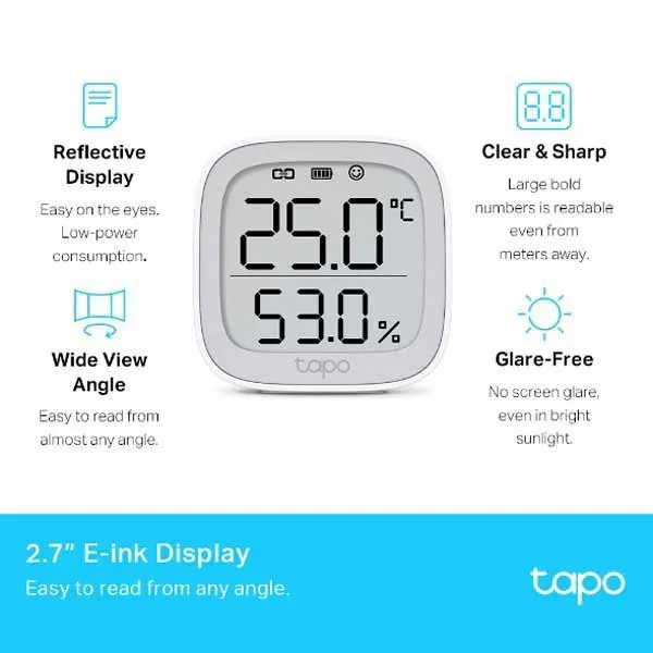 Tp-link Tapo T315 Thermometer, White, One Size Tp-link Tapo T315 Thermometer, White, One Size