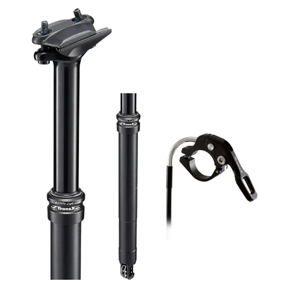 TranzX Internal Cable 90 Mm Teleskop-sattelstütze, Black, 287-377mm, 27.2mm TranzX Internal Cable 90 Mm Teleskop-sattelstütze, Black, 287-377mm, 27.2mm