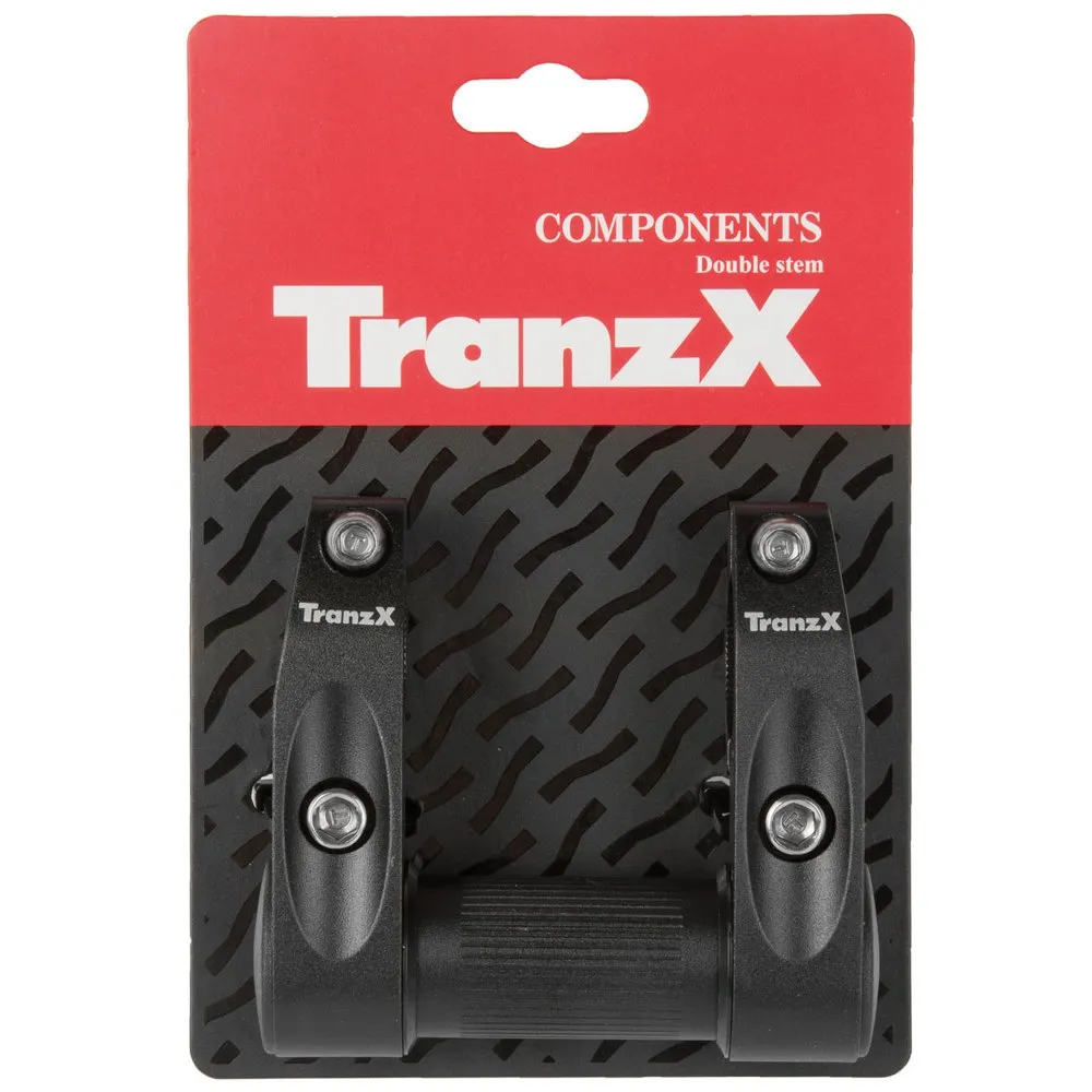 TranzX Twin-holder Schaft-adapter, Black, 25.4mm TranzX Twin-holder Schaft-adapter, Black, 25.4mm
