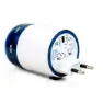 Travel Blue Twist & Slide+2 Usb Plug Adapter, White / blue, One Size