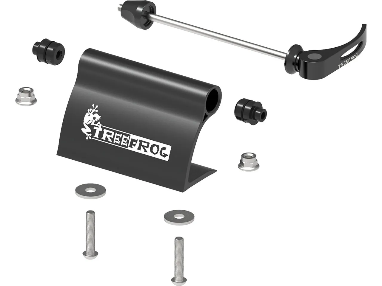 TreeFrog Universal Fork Mount QR / TA, Gris / negro, One Size TreeFrog Universal Fork Mount QR / TA, Gris / negro, One Size