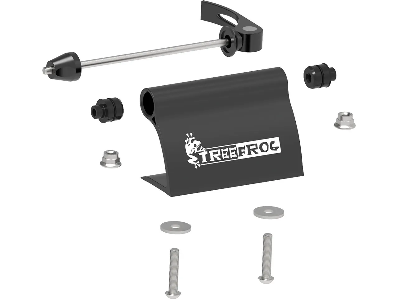 TreeFrog Universal Fork Mount QR / TA, Gris / negro, One Size TreeFrog Universal Fork Mount QR / TA, Gris / negro, One Size
