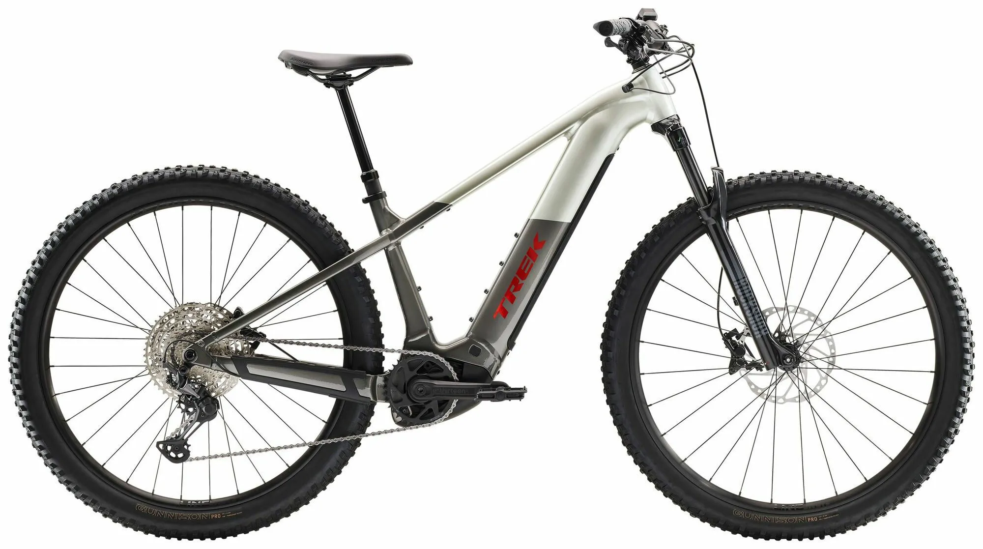 Trek Powerfly+ 6 Gen 5 Lunar Silver/Mercury 29" 800 Wh Diamant