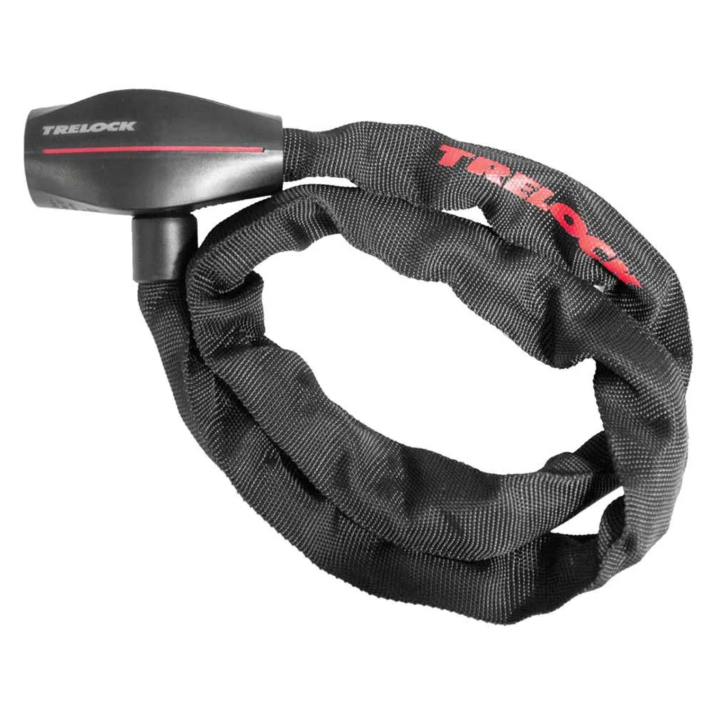 Trelock Bc 380 Kettenschloss, Black / red, 7 x 1100mm Trelock Bc 380 Kettenschloss, Black / red, 7 x 1100mm