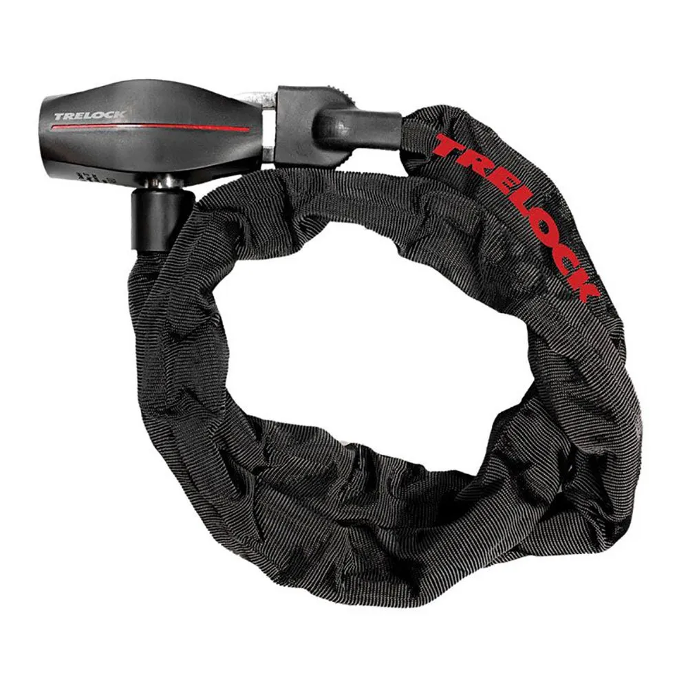Trelock Bc 600 Kettenschloss, Black / red, 6 x 1100mm