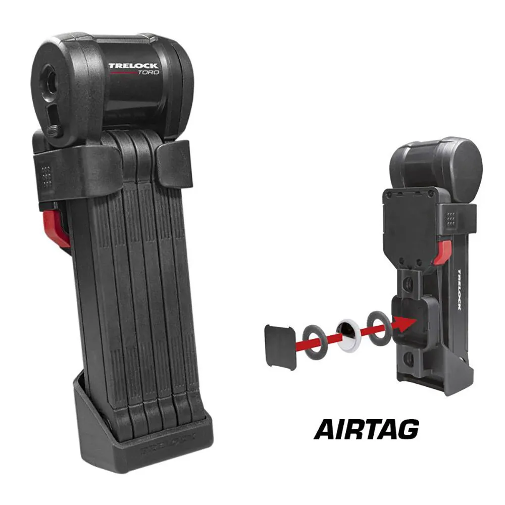 Trelock Fs580 Toro X-press Air Tag Faltschloss, Black, 900mm Trelock Fs580 Toro X-press Air Tag Faltschloss, Black, 900mm