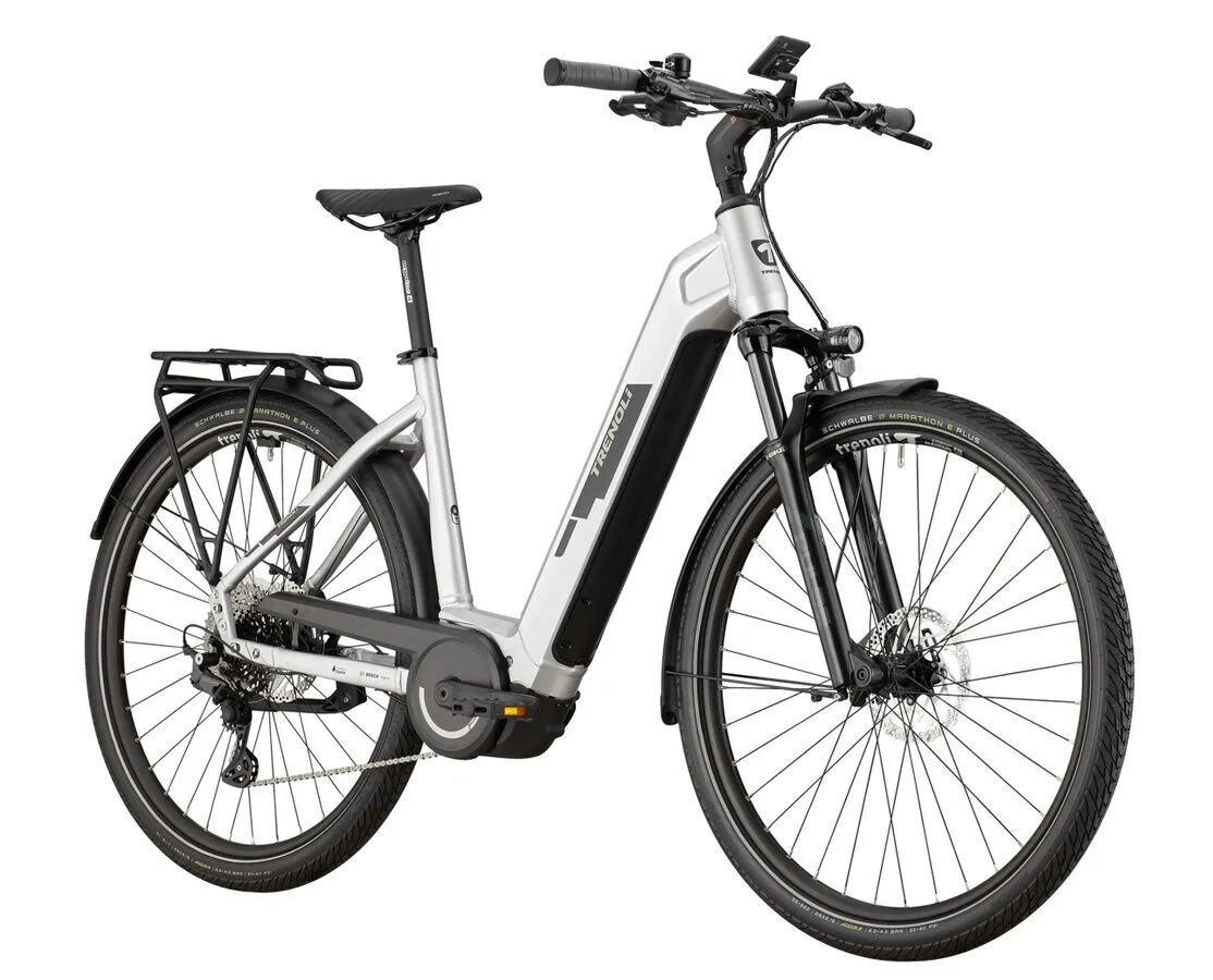 Trenoli TANARO CX Classico silver glänzend 28" 750 Wh Wave Trenoli TANARO CX Classico silver glänzend 28" 750 Wh Wave