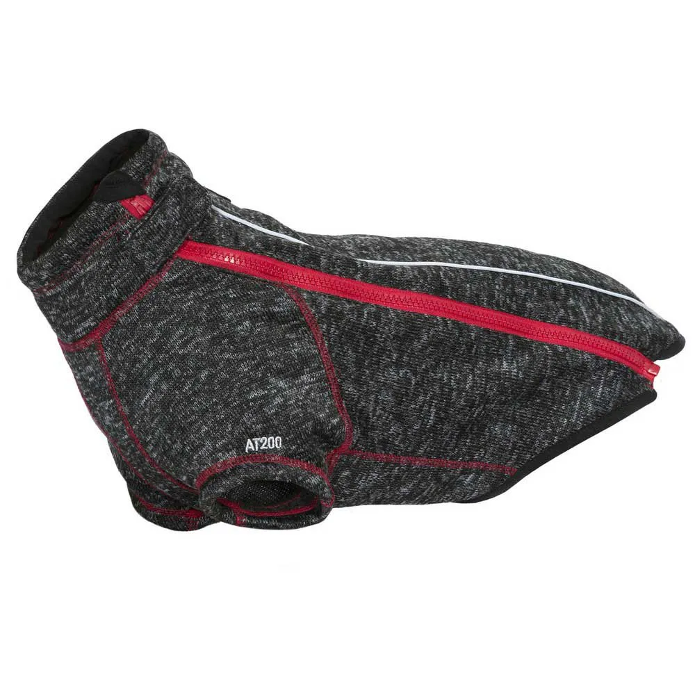 Trespass Boomer Fleece Hundejacke, Black melange x, L Trespass Boomer Fleece Hundejacke, Black melange x, L