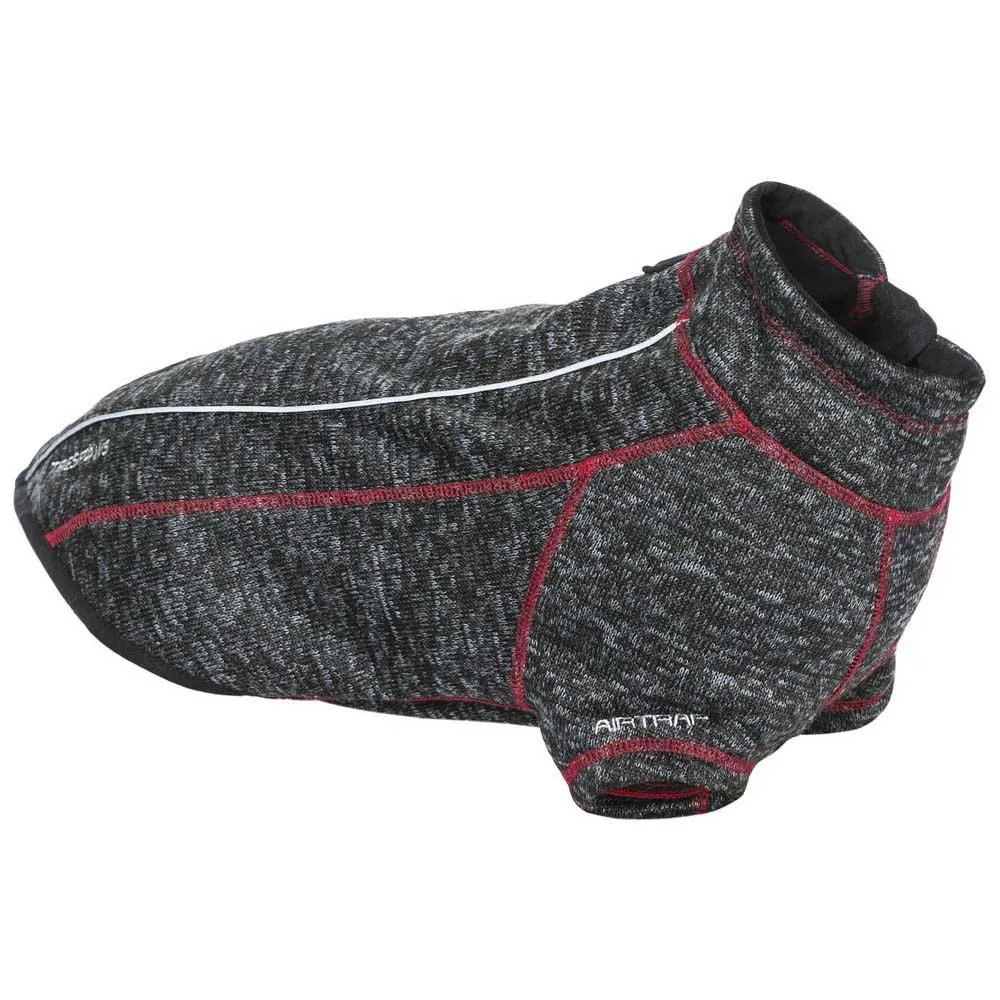 Trespass Boomer Fleece Hundejacke, Black melange x, L Trespass Boomer Fleece Hundejacke, Black melange x, L